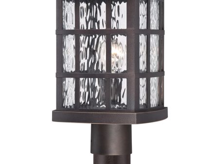 Stonington Large 1-light Outdoor Post Light  Coastal Armour Palladian Bronze on Sale