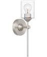 Aria Small 1-light Wall Sconce Brushed Nickel Discount