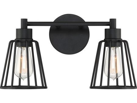 Atticus Medium 2-light Bath Light Earth Black Online now