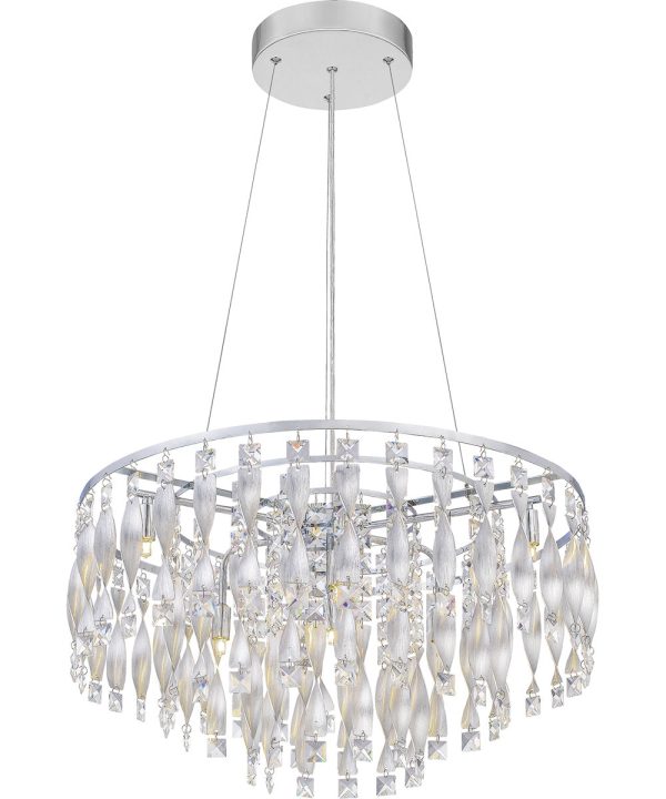 Twinkle 6-light Pendant Polished Chrome For Sale