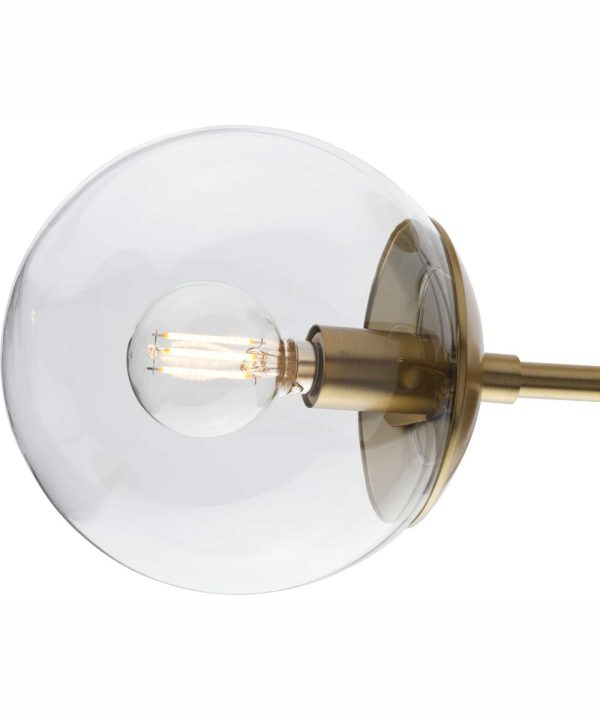 Atwell 3-Light Mid-Century Modern Semi-Flush Mount Brushed Bronze For Cheap