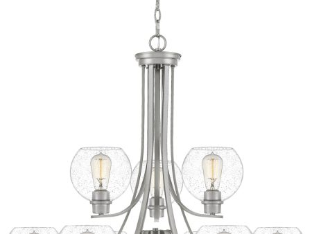 Pruitt 9-light Chandelier Brushed Nickel Sale