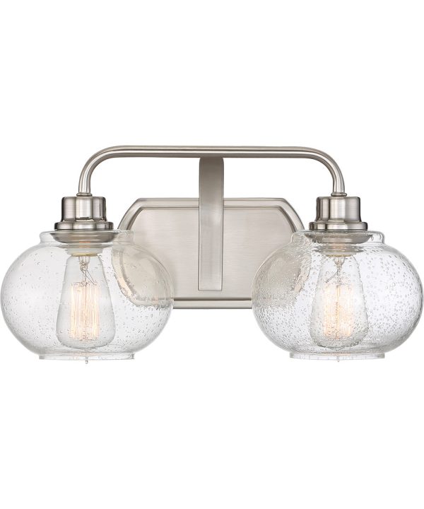 Trilogy Medium 2-light Bath Light Brushed Nickel Online Sale