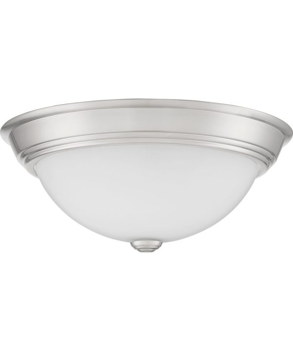 Erwin Medium 2-light Flush Mount Brushed Nickel Fashion