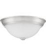 Erwin Medium 2-light Flush Mount Brushed Nickel Fashion