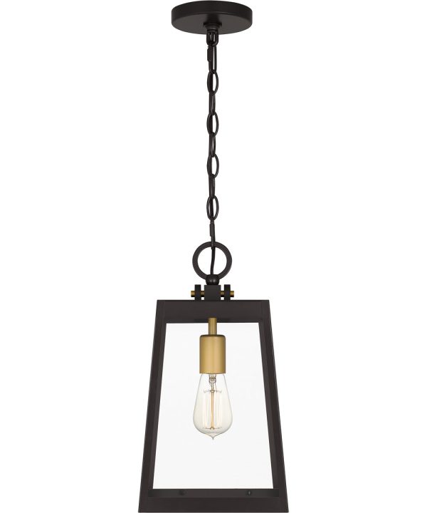 Amberly Grove Large 1-light Outdoor Pendant Light Western Bronze Fashion