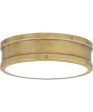 Ahoy  Flush Mount Weathered Brass Fashion