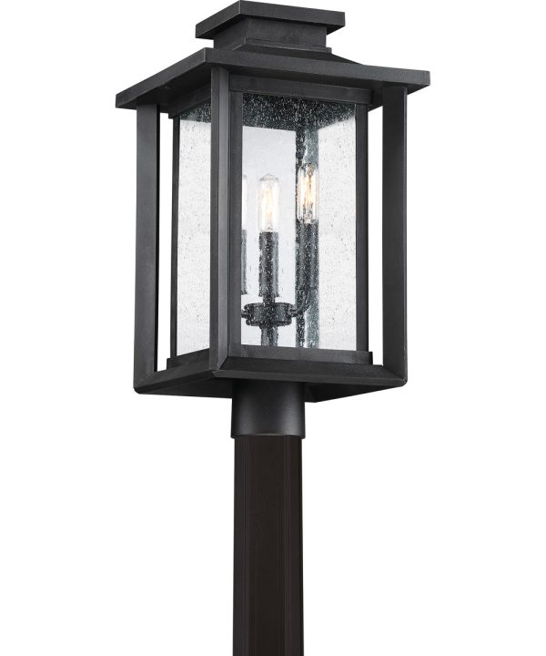 Wakefield Large 3-light Outdoor Post Light  Coastal Armour Earth Black Online