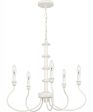 Adela 5-light Chandelier Antique White Discount