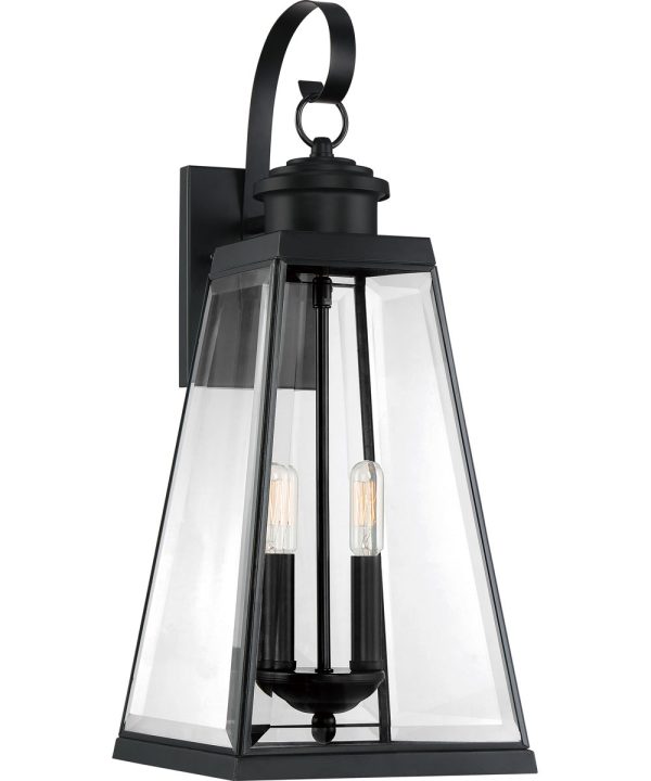 Paxton Large 2-light Outdoor Wall Light Matte Black on Sale