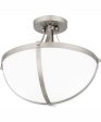 Antebellum Medium 2-light Semi Flush Mount Brushed Nickel For Discount