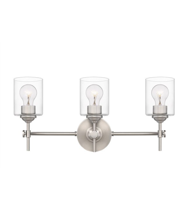 Aria Large 3-light Bath Light Brushed Nickel Cheap