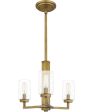 Sunburst 3-light Pendant Weathered Brass Supply