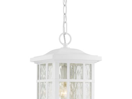 Stonington Large 1-light Outdoor Pendant Light  Coastal Armour White Lustre Discount