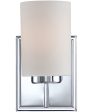 Taylor Small 1-light Wall Sconce Polished Chrome For Sale