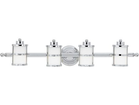 Tranquil Bay Extra Large 4-light Bath Light Polished Chrome Sale