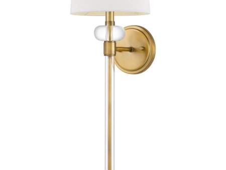 Barbour Small 1-light Wall Sconce Weathered Brass Online Sale