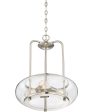 Trilogy 3-light Pendant Brushed Nickel Hot on Sale