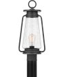 Sutton Large 1-light Outdoor Post Light Speckled Black Online now