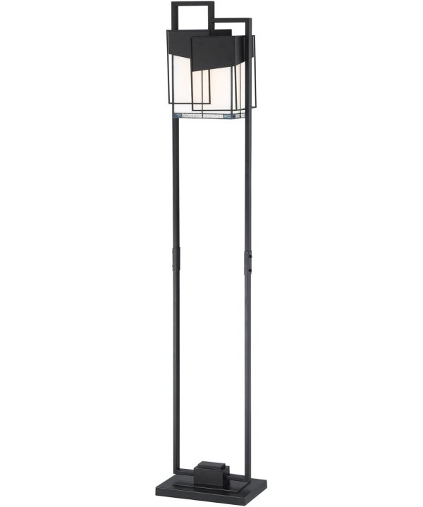 Tellason 1-Light Floor Lamp Matt Black Arteglasse Shade Supply