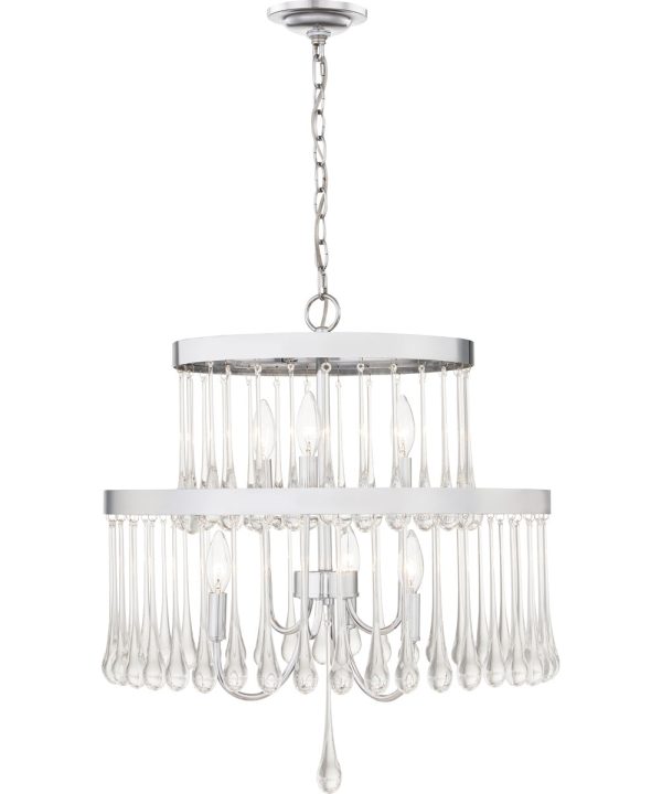 Alva 6-light Pendant Polished Chrome Online Sale