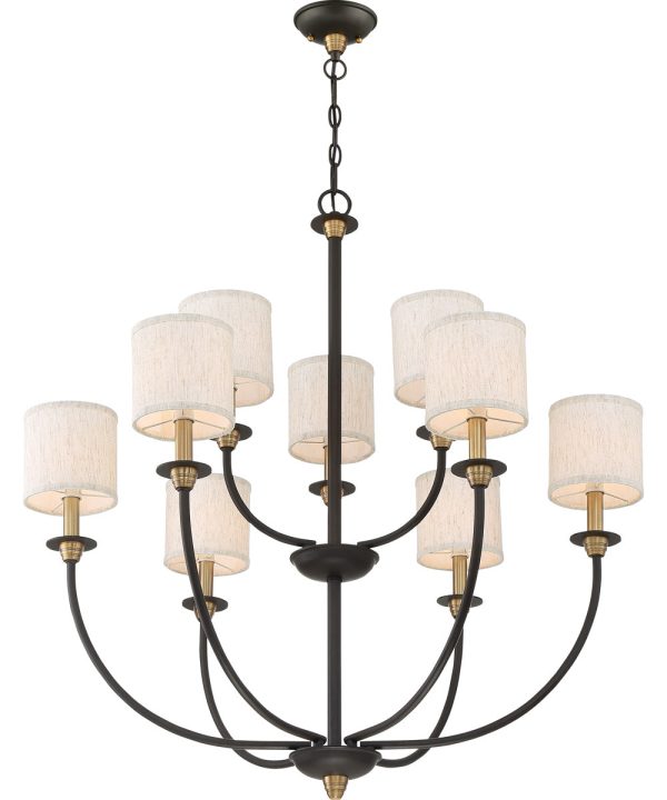 Audley 9-light Chandelier Old Bronze Supply