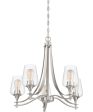 Towne 5-light Chandelier Brushed Nickel Supply