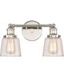 Union Medium 2-light Bath Light Polished Nickel Fashion