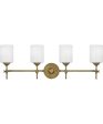 Aria Extra Large 4-light Bath Light Weathered Brass For Cheap