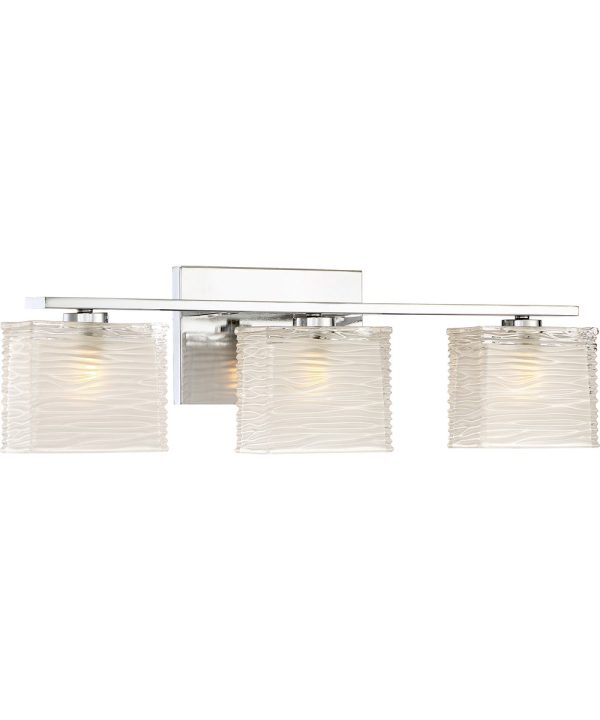 Westcap Large 3-light Bath Light Polished Chrome Online Sale