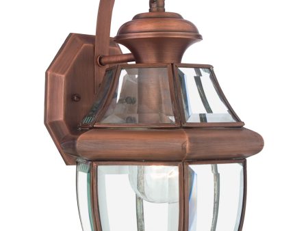 Newbury Medium 1-light Outdoor Wall Light Aged Copper Online Hot Sale