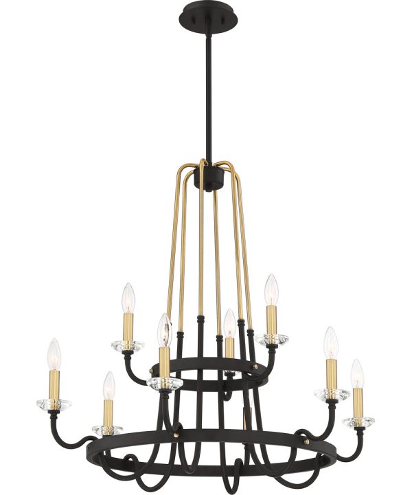 Tanner 9-light Chandelier Western Bronze Online Sale