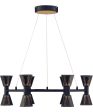 Houston LED Chandelier Black   Gold Online