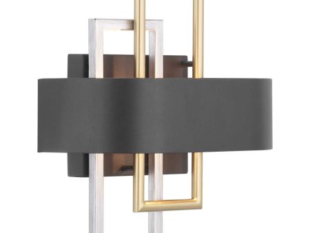 Adagio 2-Light Wall Sconce Matte Black Sale