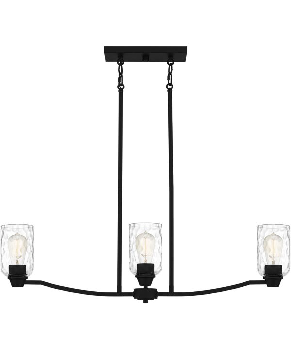 Acacia 3-light Island Light Matte Black Online Sale