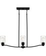 Acacia 3-light Island Light Matte Black Online Sale