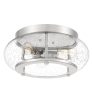 Trilogy 3-light Flush Mount Brushed Nickel on Sale