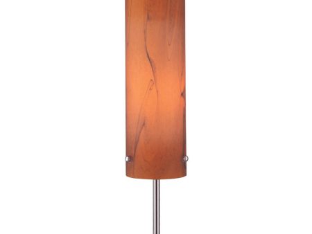 Aolani 1-Light Table Lamp Ps  Wood Grain Textured Glass Shade Discount