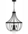 Adelaide 4-light Pendant Matte Black For Sale