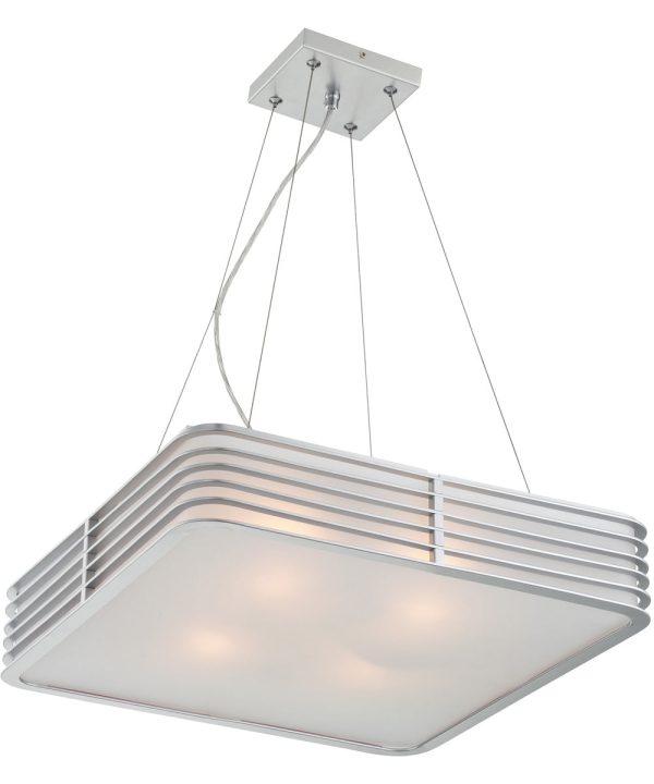 Babette 4-Light Pendant Silver Hot on Sale