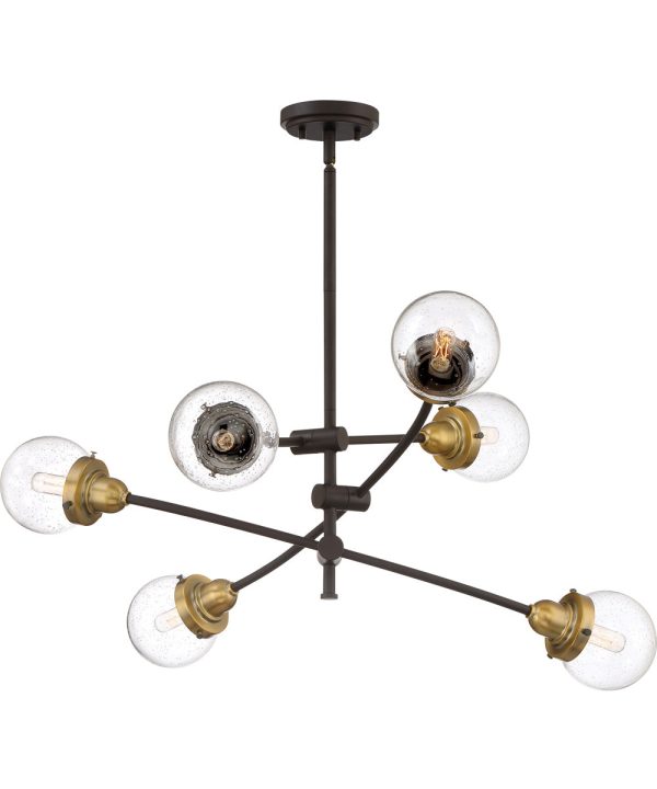 Trance 6-light Chandelier Western Bronze Fashion