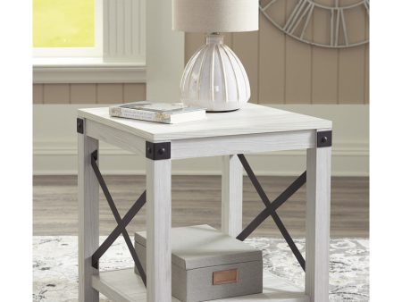 Bayflynn Square End Table Whitewash Online now