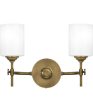 Aria Medium 2-light Bath Light Weathered Brass Online Sale