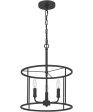 Abner 3-light Pendant Matte Black Online Hot Sale