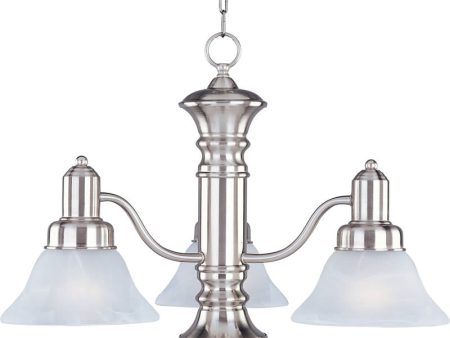 23 w Newburg 3-Light Chandelier Satin Nickel For Discount