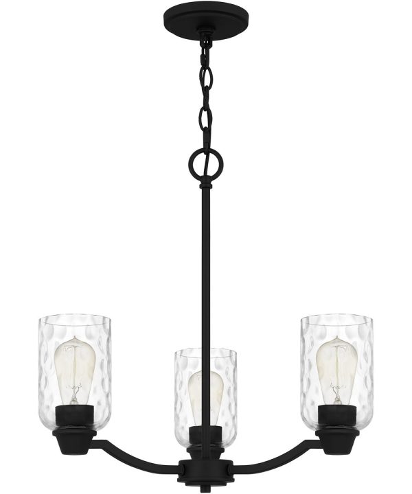 Acacia 3-light Chandelier Matte Black Online