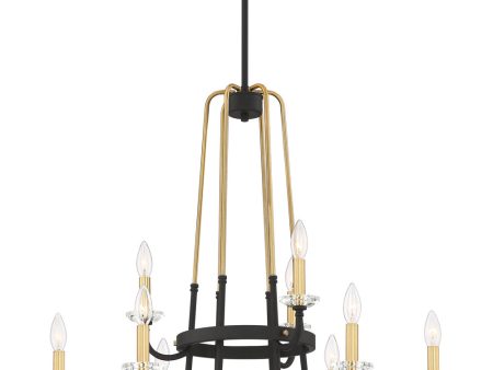 Tanner 9-light Chandelier Western Bronze Online Sale