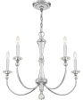 Mila 5-light Chandelier Polished Chrome For Discount