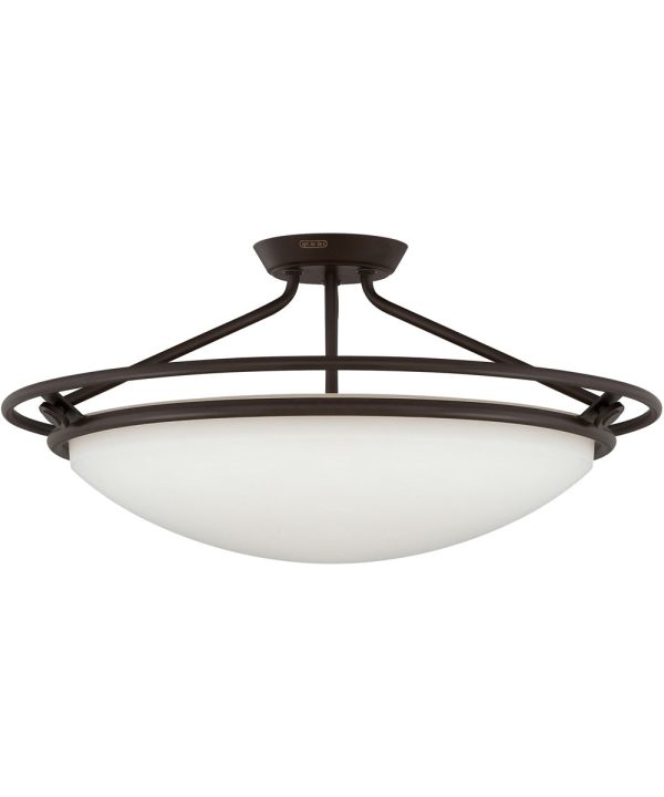 Ashland Extra Large 4-light Semi Flush Mount Western Bronze Online