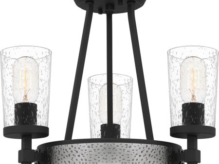 Alpine 3-light Semi Flush Mount Earth Black Discount